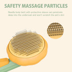 Self Cleaning Slicker Comb For Dog Cat Puppy Rabbit, Grooming Brush Tool