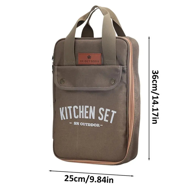 Camping Kitchen Set 8pcs Camping Outdoor Cookware Kit Stainless Steel Camping Tool