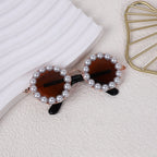 Cat And Dog Pearl Sunglasses - Pet Extravagant Funny Costumes For Party