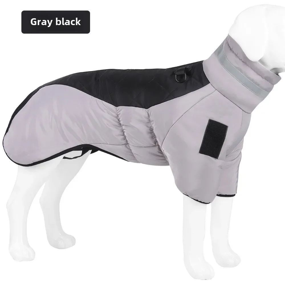 Waterproof Large Dog Jacket Warm Clothes Coat French Dog Reflective Cold Weather Coats
