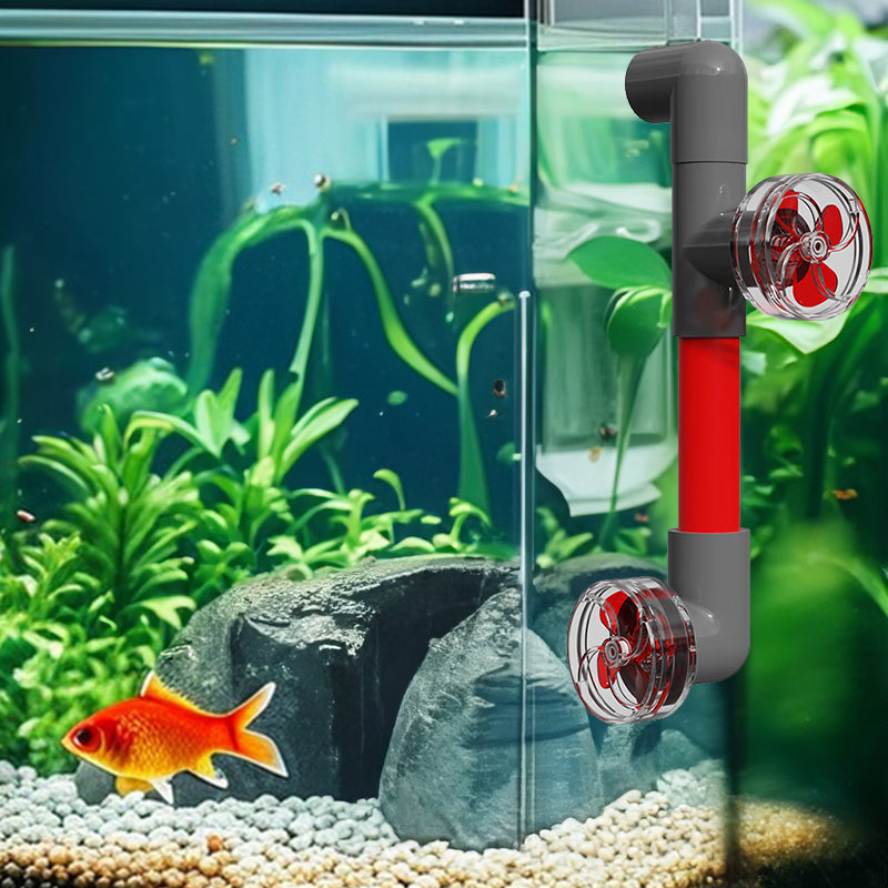 4-Blade Auto-Rotating Fan Kit for Fish Tank Outlet - Accessories, Aquarium Filter Screen