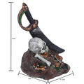 Zombie skull reptile toy hiding room fish tank decoration