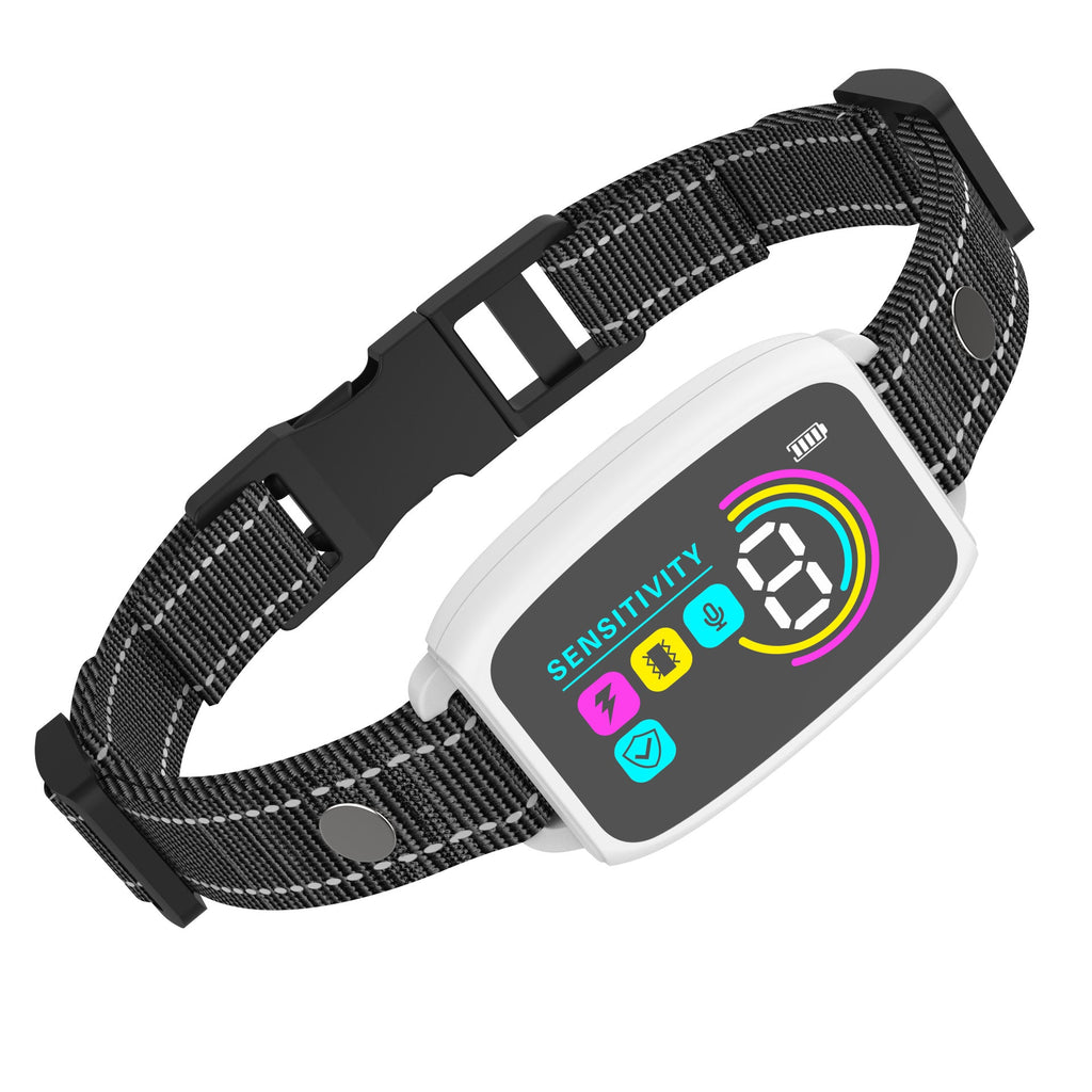 Smart Automatic Anti Barking Dog Collar Rechargeable HD Digital Display Waterproof