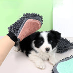 Pet Bathing Brush 2-in-1 Glove For Brushing, Massaging, Drying Grooming Kit For Dog Cat