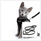 Escape Proof Harness Car Seat Belt Adapter Reflective Soft Mesh Harness For Kitten Puppy