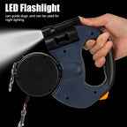 Retractable Dog Leash For Small Dogs Reflective Dual Pet Leash Lead 360 Swivel