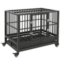PawHut 36" Heavy Duty Dog Crate Metal Cage Kennel