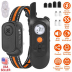 984FT Training Collar Waterproof Beep Vibration Electric Shock 3 Channels Rechargeable