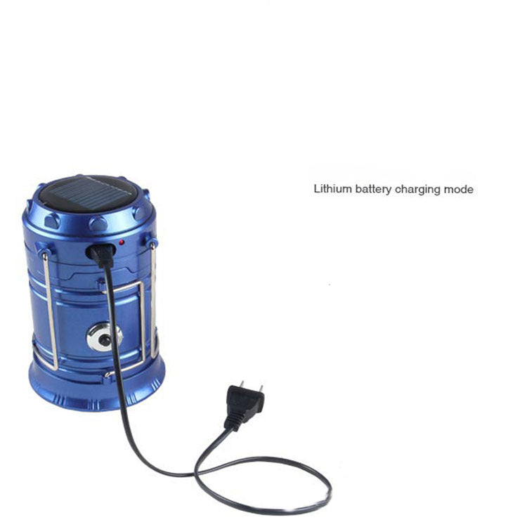 new solar charging type multifunctional telescopic camping lantern lantern outdoor camping