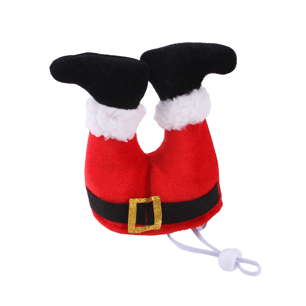 Christmas Costumes For Small Dogs Cats Fleece Hat Event Apparel Funny Clothes Accessory
