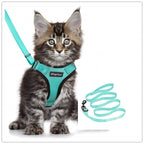 Escape Proof Harness Car Seat Belt Adapter Reflective Soft Mesh Harness For Kitten Puppy