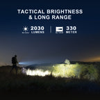 Powertac M5 Gen3 Tactical EDC Flashlight | 2030LM Super Bright