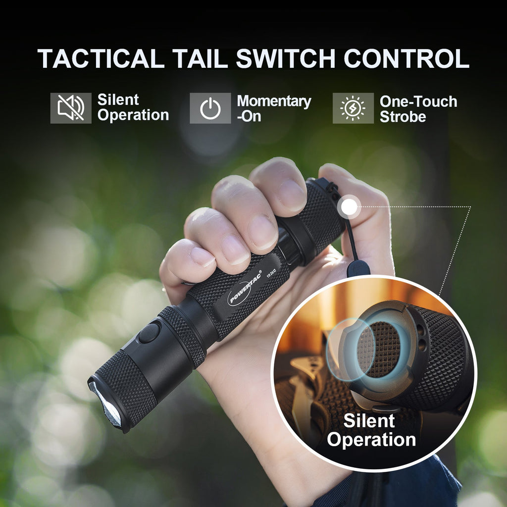 Powertac M5 Gen3 Tactical EDC Flashlight | 2030LM Super Bright