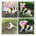 Cute Bee Costume Cat Rope Walking Chest Strap