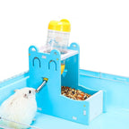 Hamster Water Bottle Feeder Waterer Automatic Mini Sleeping Nest Hamster Food Basin