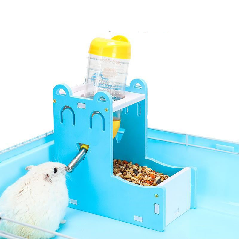 Hamster Water Bottle Feeder Waterer Automatic Mini Sleeping Nest Hamster Food Basin