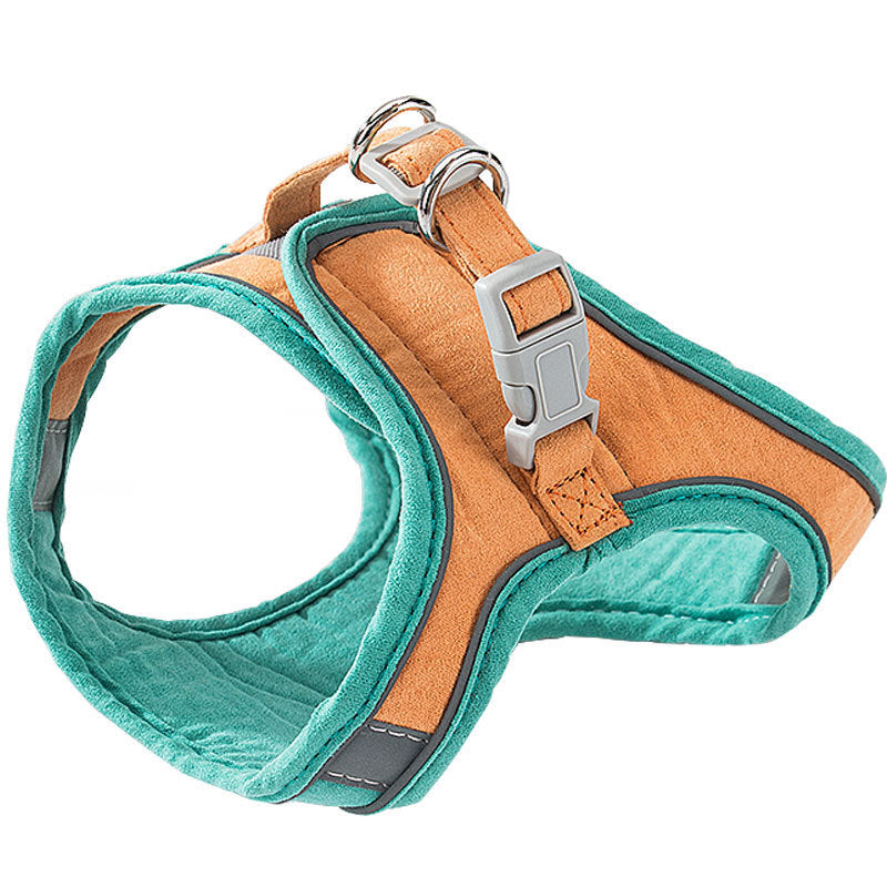 Vest-Style Reflective Chest Harness Anti-Stroke Resistance Special Rope For Walking Cats