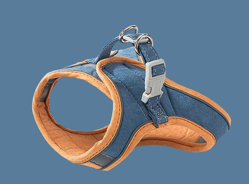 Vest-Style Reflective Chest Harness Anti-Stroke Resistance Special Rope For Walking Cats