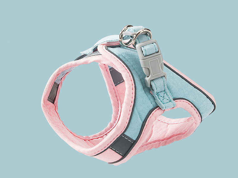 Vest-Style Reflective Chest Harness Anti-Stroke Resistance Special Rope For Walking Cats