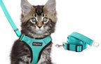 Escape Proof Harness Car Seat Belt Adapter Reflective Soft Mesh Harness For Kitten Puppy