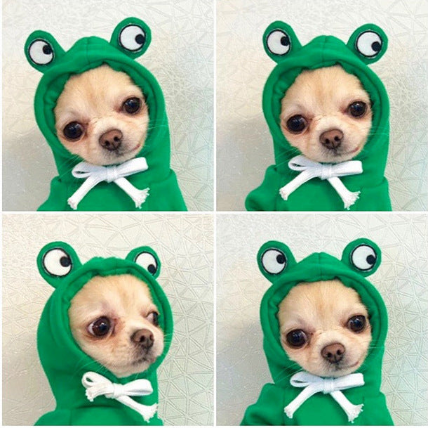 Cute Fruit Clothes For Small Dogs Hoodies Warm Fleece Cat Costume French Chihuahua Outfit