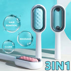 Cat Hair Brush W/ Water, Sticky Brush For Cats, 4 In-1  Creative Update Dog Grooming Comb