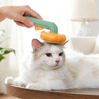 Pet Pumpkin Brush, Grooming Self Cleaning Slicker Dogs Cats Puppy Rabbit, Cat Grooming