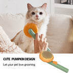 Pet Pumpkin Brush, Grooming Self Cleaning Slicker Dogs Cats Puppy Rabbit, Cat Grooming