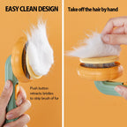 Pet Pumpkin Brush, Grooming Self Cleaning Slicker Dogs Cats Puppy Rabbit, Cat Grooming