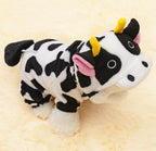 Cat Coat Warm Cow Costume Sweatshirt Hooded Clothing Winter Clothes Cat Jumpsuits Cow