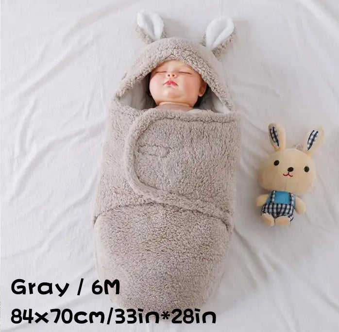 Super Soft Baby Sleeping Bag Fleece Newborn Blanket  Unisex Baby Wrap For Newborn Baby