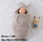 Super Soft Baby Sleeping Bag Fluffy Fleece Newborn, Unisex Baby Wrap For Newborns