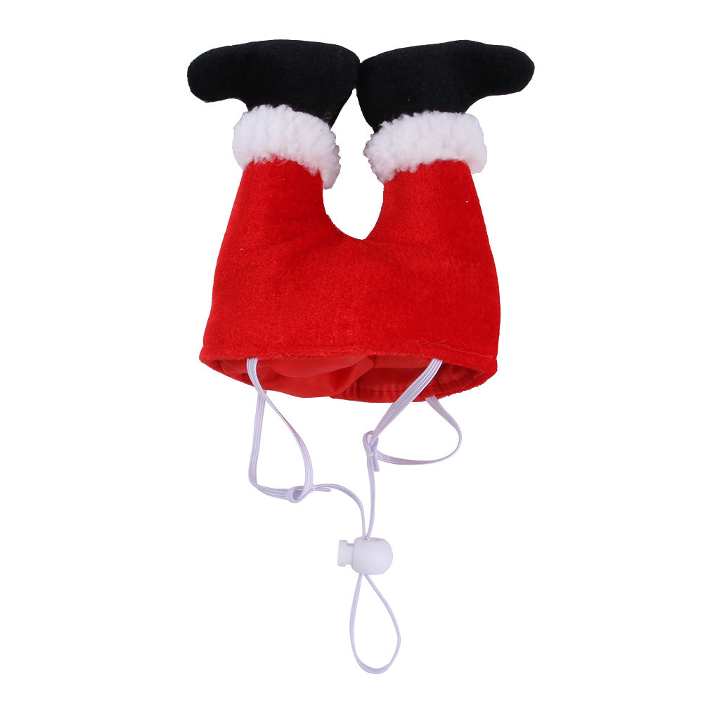 Christmas Costumes For Small Dogs Cats Fleece Hat Event Apparel Funny Clothes Accessory
