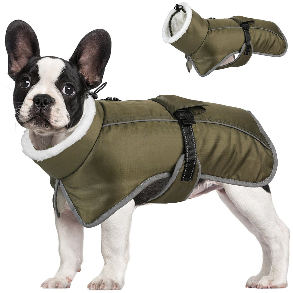 Pet Autumn And Winter Clothes Thick Warm Waterproof Cold-proof Cotton Coat Dog Clothes