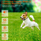 984FT Training Collar Waterproof Beep Vibration Electric Shock 3 Channels Rechargeable
