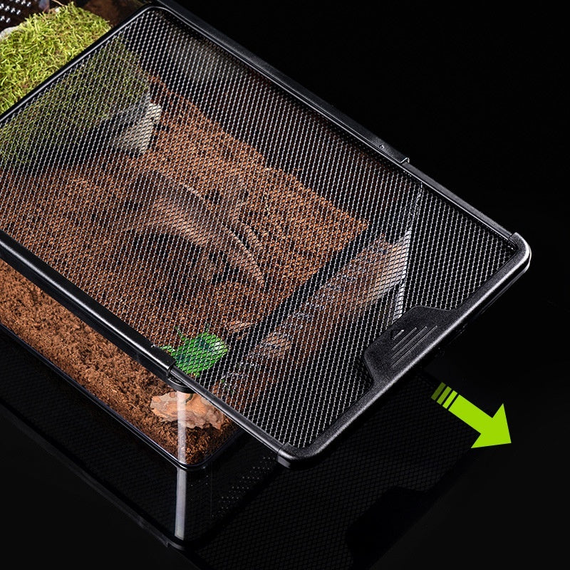 Track Box Feeding Turtle Hamster Corn Snake Cage Cylinder Anti-escape Climbing
