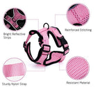 Escape Proof Harness Car Seat Belt Adapter Reflective Soft Mesh Harness For Kitten Puppy