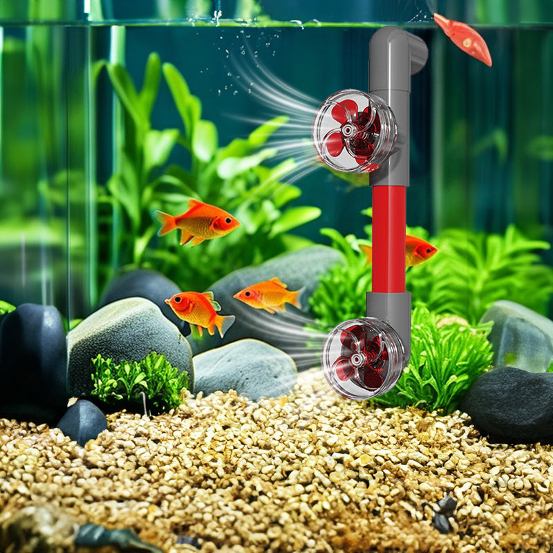 4-Blade Auto-Rotating Fan Kit for Fish Tank Outlet - Accessories, Aquarium Filter Screen