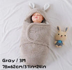 Super Soft Baby Sleeping Bag Fleece Newborn Blanket  Unisex Baby Wrap For Newborn Baby