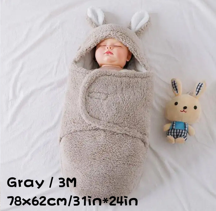 Super Soft Baby Sleeping Bag Fleece Newborn Blanket  Unisex Baby Wrap For Newborn Baby