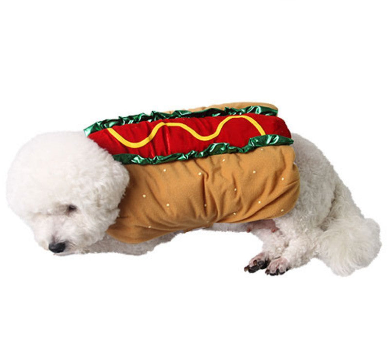 Pet Dog and Cat Costume, Cute Hot Dog Sandwich, Funny Hot Dog Clothes, Cat Costume
