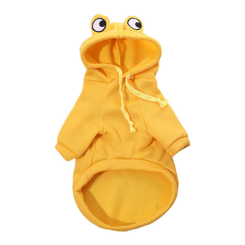 Soft Warm Cat Clothes For Small Dogs Cats Funny Halloween Cosplay Frog Costume Kittens