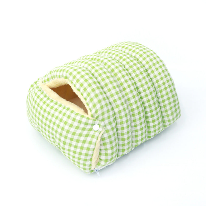 Enclosed Pet Kennel Nest House — 6 Patterns, 2 Sizes, Washable