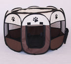 Folding Octagonal Pet Fence Oxford Cloth Cat And Dog Kennel