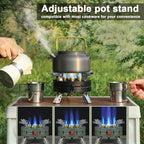 Outdoor Electronic Ignition Stoves High-Power Portable Adjustable Firepower Furnace