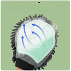 Pet Bathing Brush 2-in-1 Glove For Brushing, Massaging, Drying Grooming Kit For Dog Cat