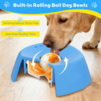 Pet Slow Feeder Non-Slip Spherical Dog Licking Bow For Liquid Treats Bone Broth Yogurt