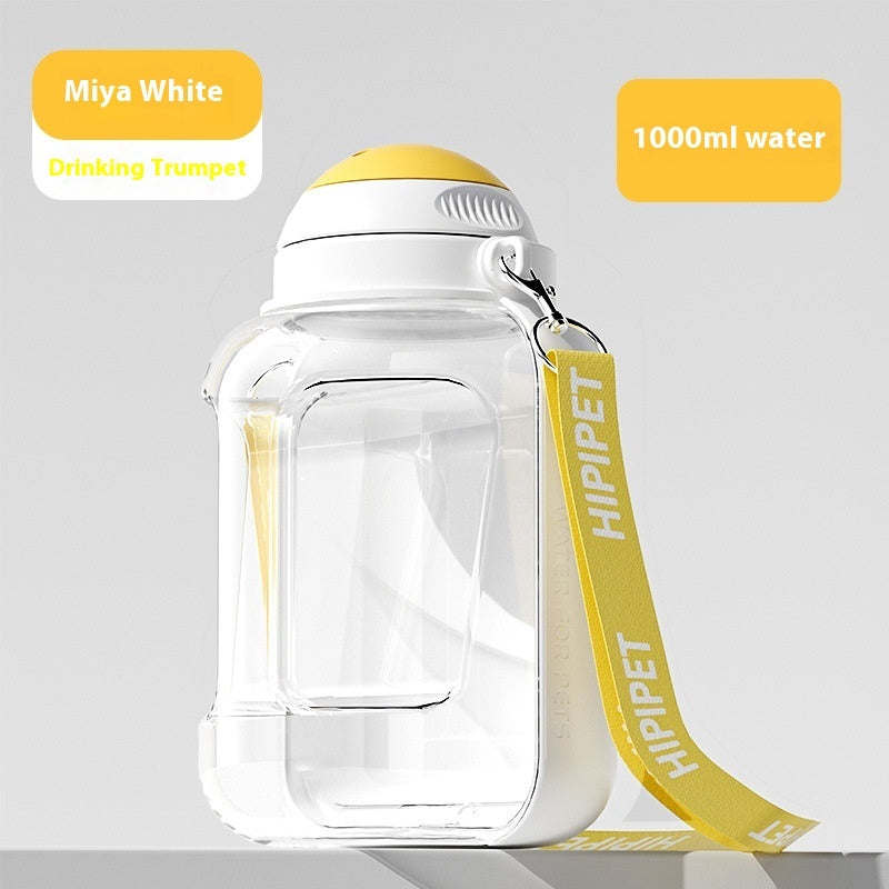 2 In 1 Dog Large Capacity Pets Out Drinking Pot Cat Water Dispenser Portable Water And Food Integrated Bowl