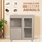 Guinea pig cage, 4 layers of hamster cage wood, with storage cabinet