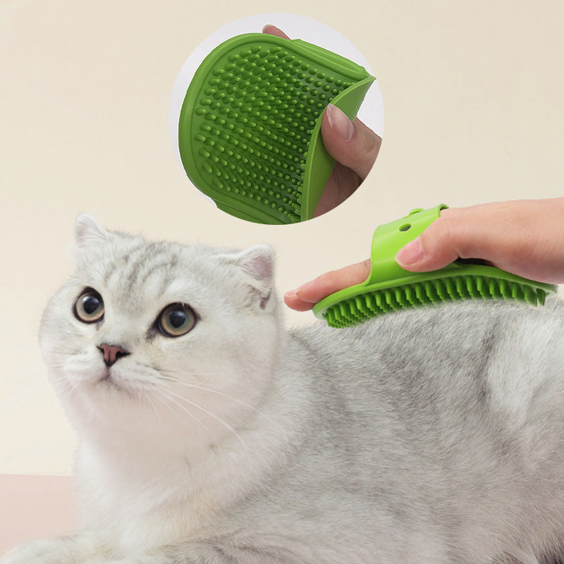 Soft Rubber Dog Cat Brush Pet Bath Silicone Comb Massage Comb Hair Remover